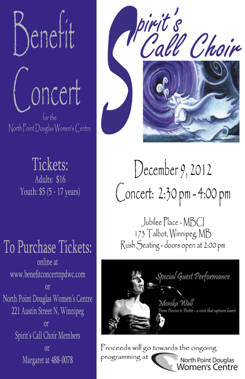 Spirit's Call Choir with guest performance by Monika Wall - December 9, 2012
